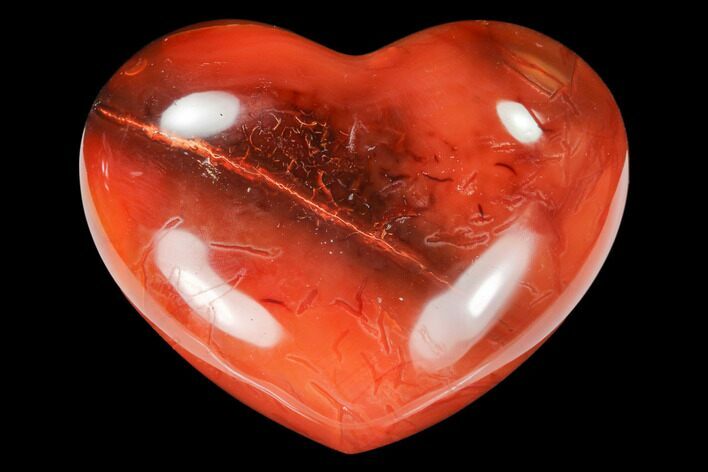 Colorful Carnelian Agate Heart #125737